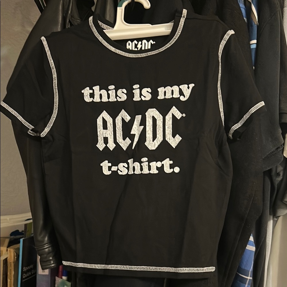 Acdc baby tee small NWOT